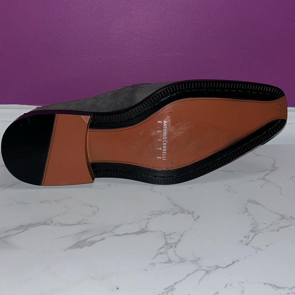 NWOT MENS Antonio Cerrelli Elite Gray Formal Shoes - Picture 8 of 13
